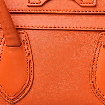 Celine Smooth Calfskin Mini Luggage Bright Orange 30 of 32