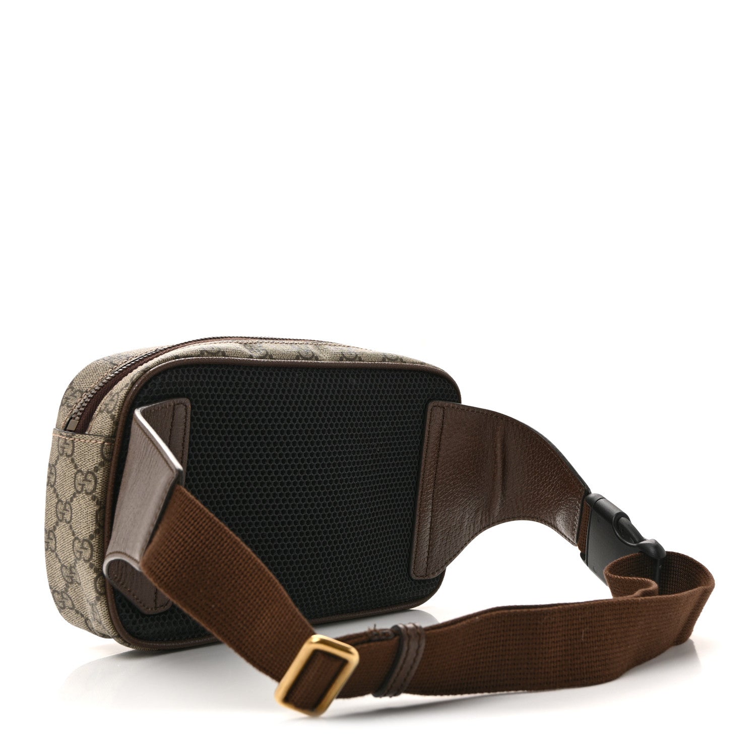Gucci Soft GG Supreme Monogram Medium Ophidia Belt Bag Dark Brown 3 of 12