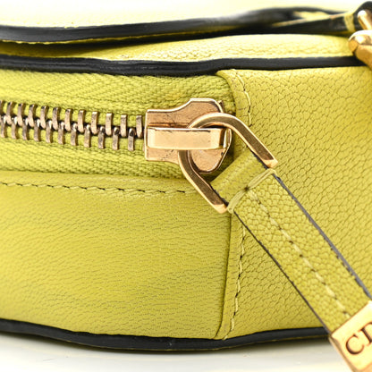 Christian Dior Goatskin Mini Saddle Shoulder Strap Pouch Lime 9 of 11