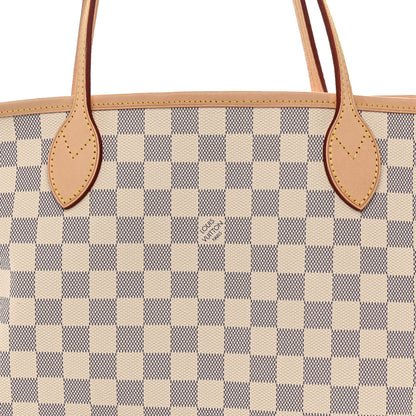 Louis Vuitton Damier Azur Neo Neverfull MM Rose Ballerine 7 of 11