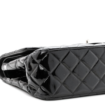 Chanel Patent Quilted Jumbo Double Flap Black 9 of 11