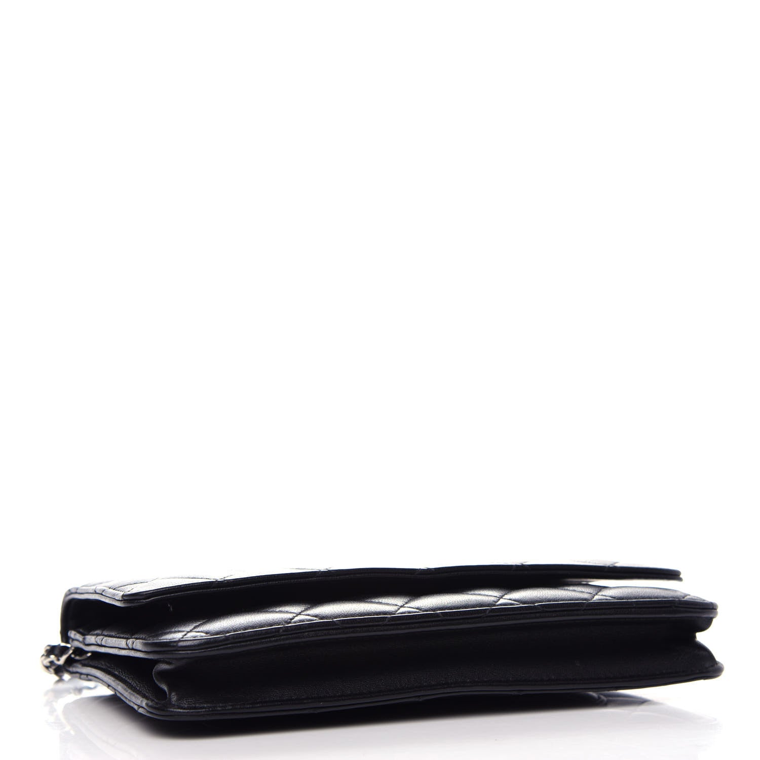 Chanel Lambskin Quilted Wallet On Chain WOC Black 4 of 12