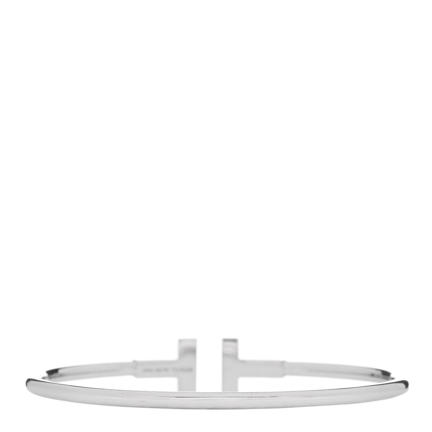 18k White Gold T Wire Bracelet