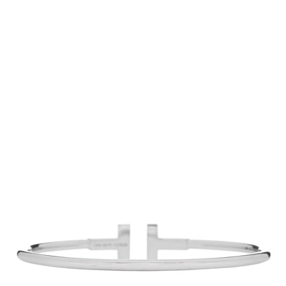 Tiffany 18k White Gold T Wire Bracelet 2 of 3