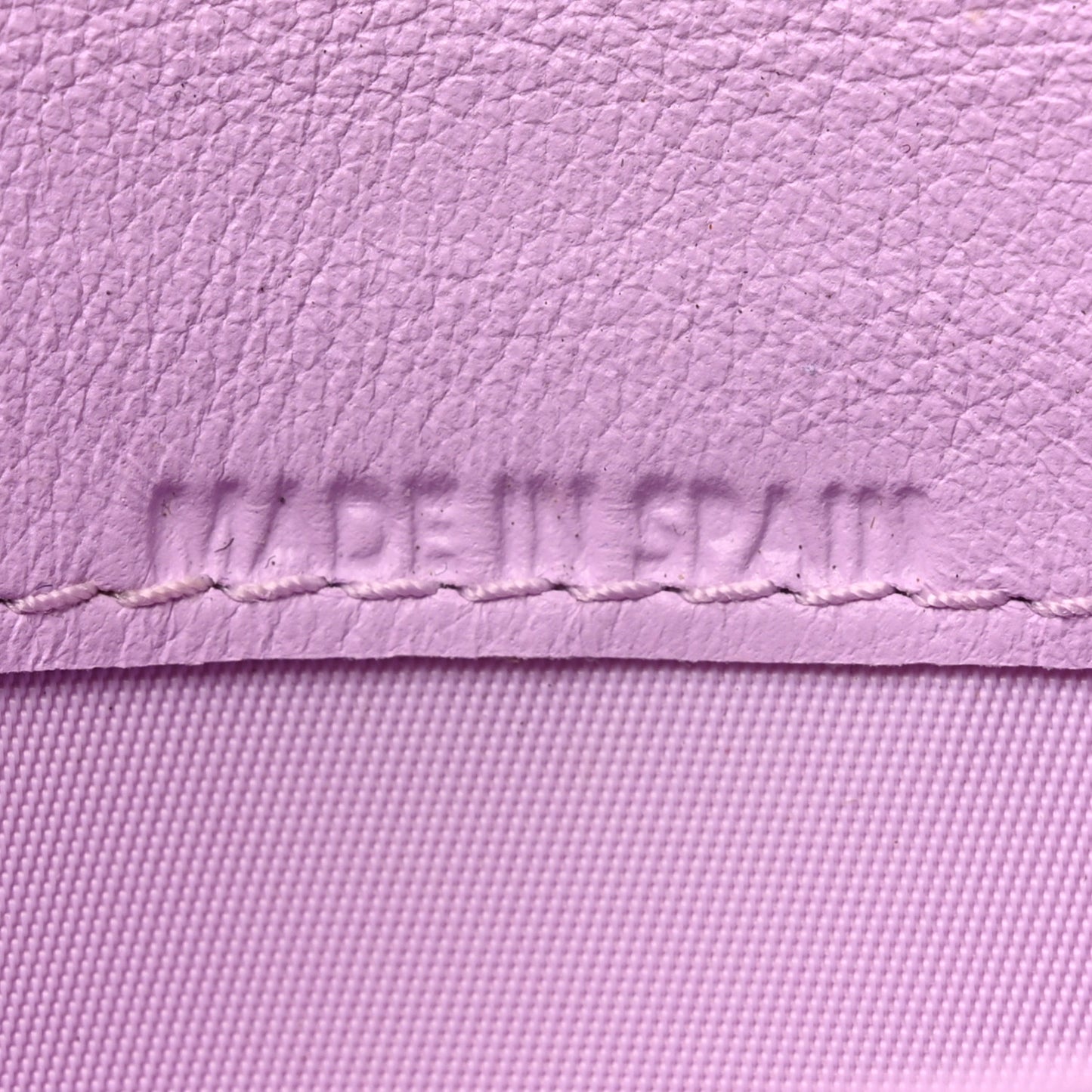 Calfskin Bi-Color Envelope Chain Wallet Red Purple