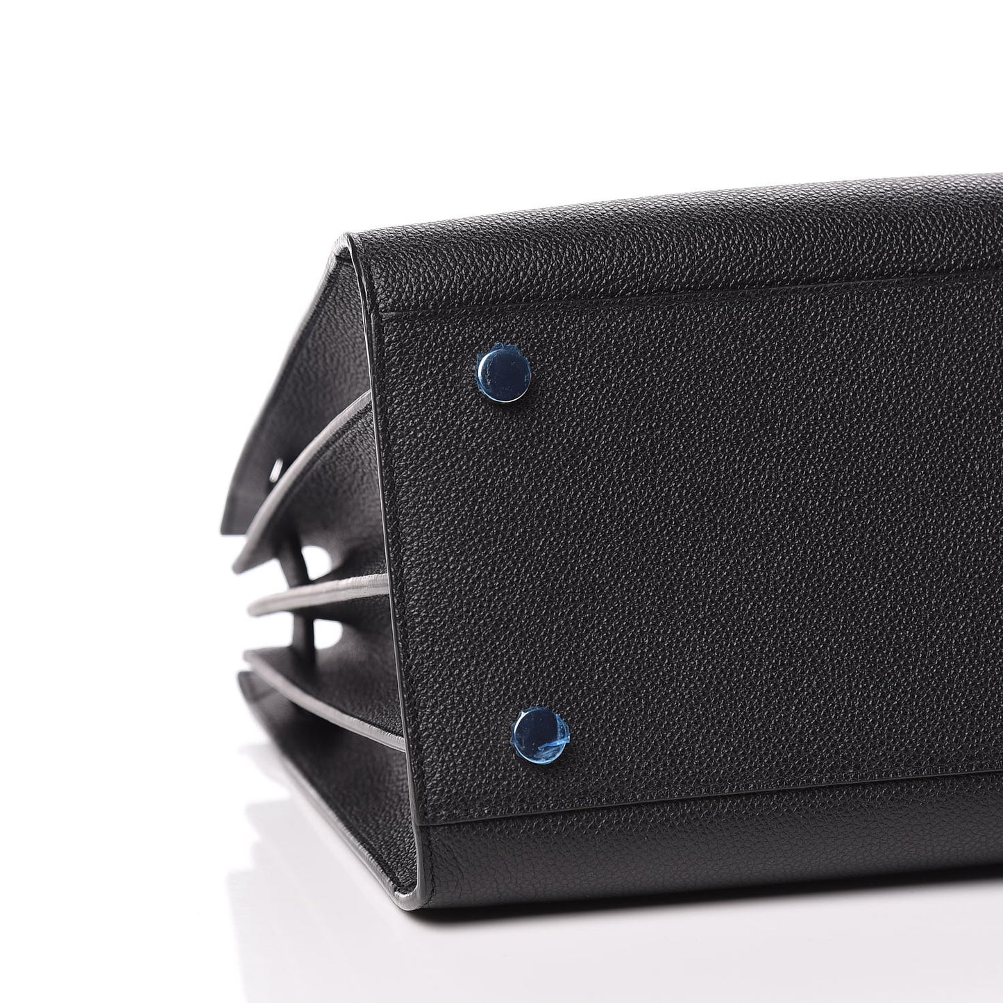 Grained Calfskin Small Sac De Jour Black