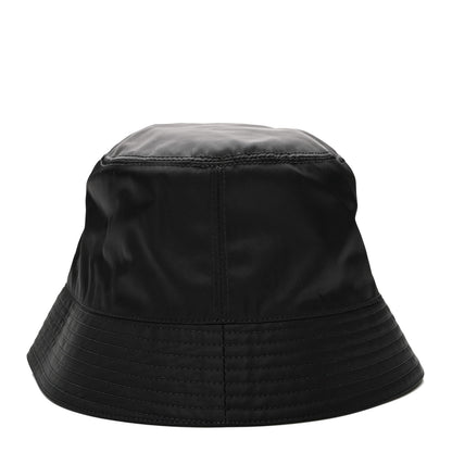 Prada Re-Nylon Metal Triangle Logo Womens Bucket Hat M Black 5 of 7