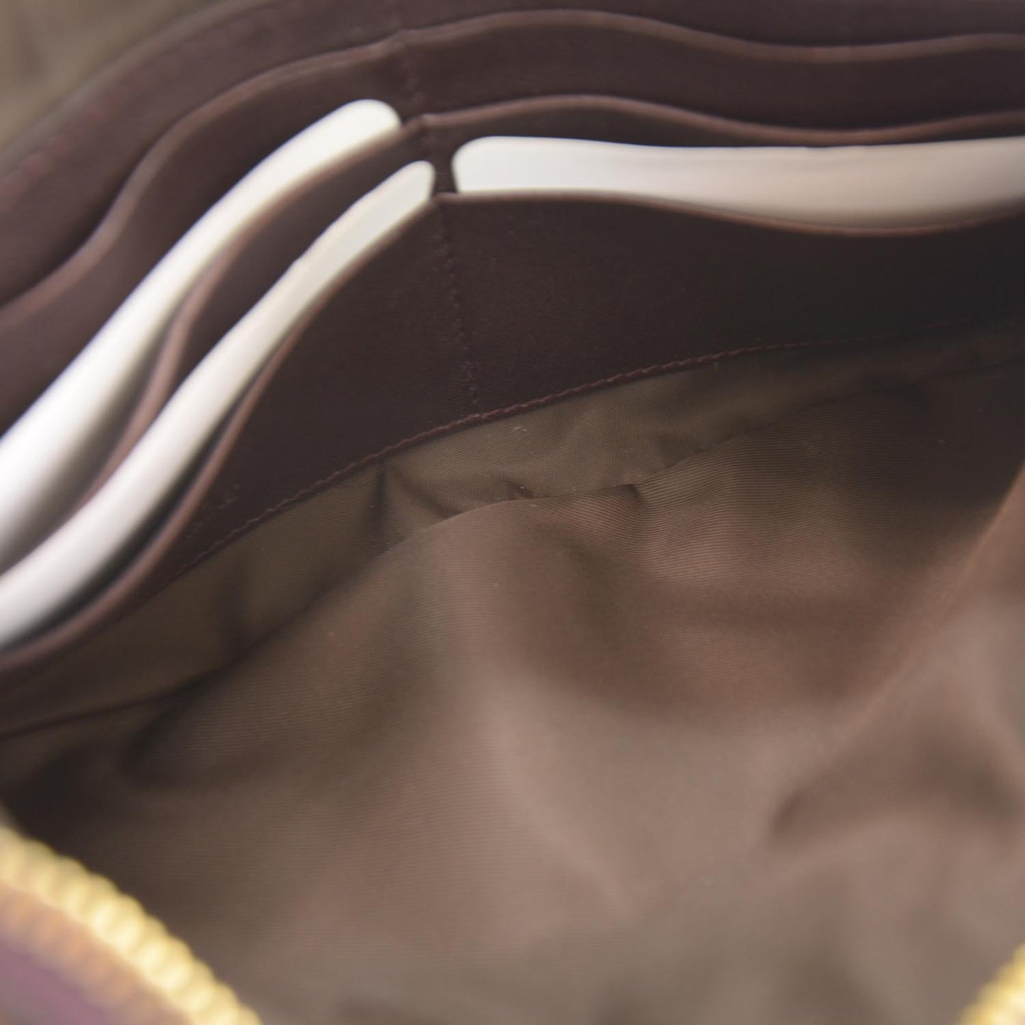 Guccissima D Gold Wristlet Bordeaux