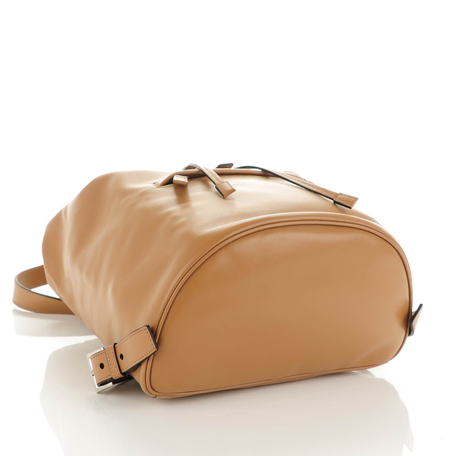Prada Soft Calf Cinch Backpack Caramel 4 of 8