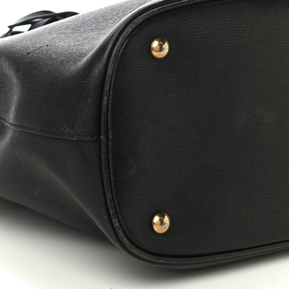 Gucci Textured Calfskin Medium Bright Bit Tote Black 8 of 15