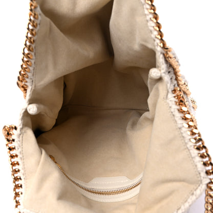Stella McCartney Cotton Crochet Falabella Ajouree Tote Bag White 5 of 9