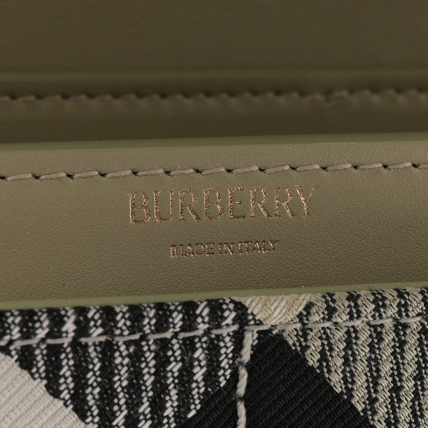 Burberry Jacquard Check Snip Bag Lichen 6 of 10
