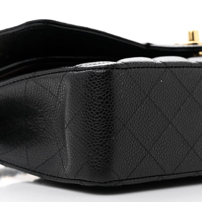 Chanel Caviar Quilted Medium Double Flap Black 9 of 11