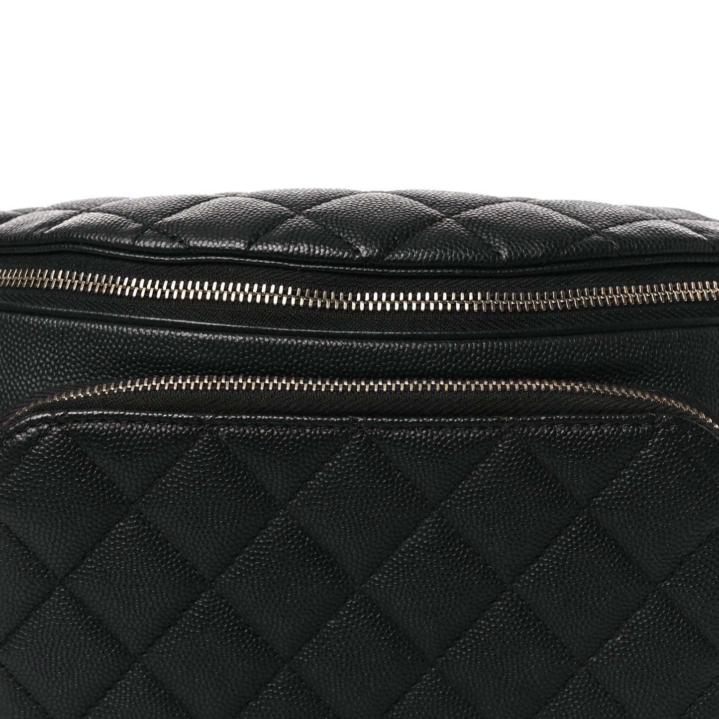 Caviar Quilted Business Affinity Waist Belt Bag Black