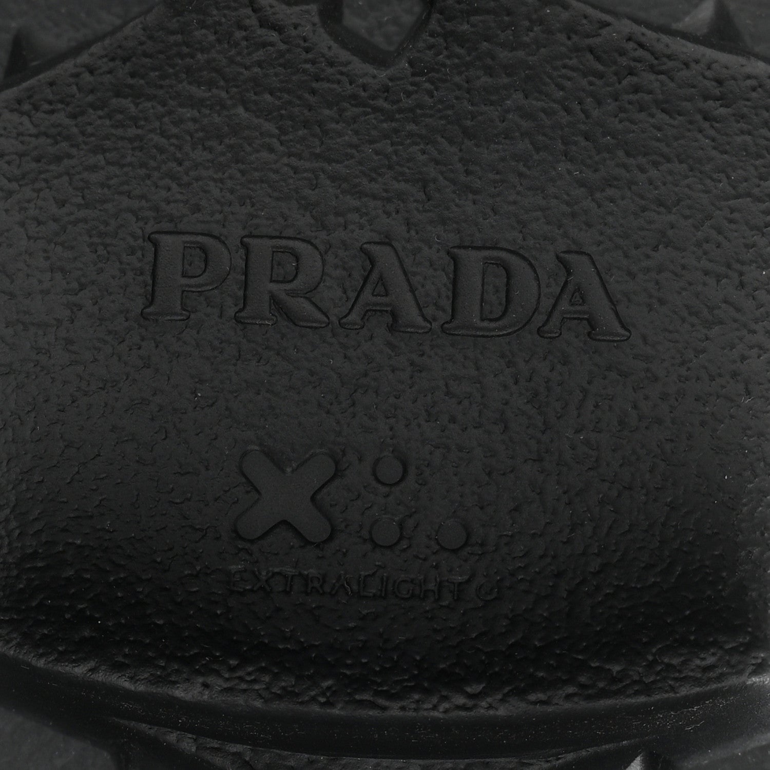 Prada Spazzolato Rois Metal Triangle Logo Monolith 55mm Loafers 37 Black 7 of 9