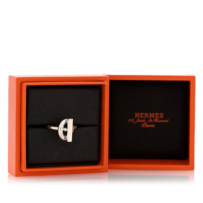 Hermes Sterling Silver GM Echappee Ring 54 6.75 5 of 5