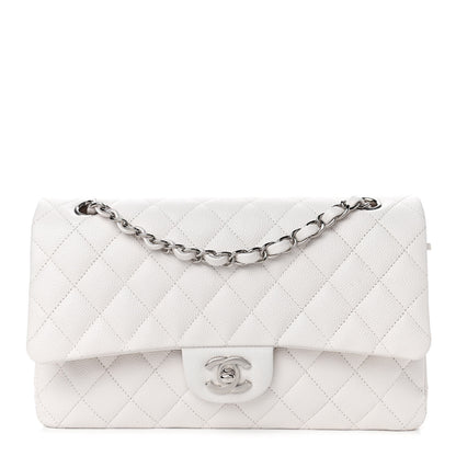 Chanel Caviar Quilted Medium Double Flap White 1 of 4