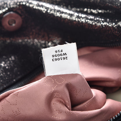 Stella McCartney Chamois Shiny Dotted Small Falabella Tote Ruthenium 7 of 11