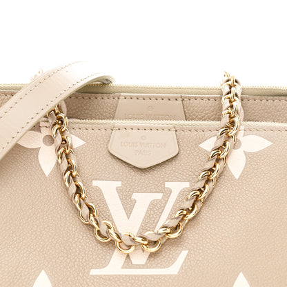 Louis Vuitton Empreinte Monogram Giant Multi Pochette Accessories Khaki Creme 8 of 10