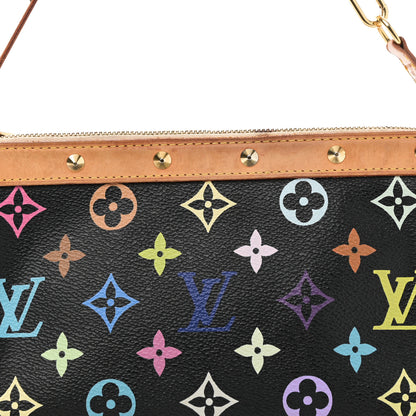 Louis Vuitton Monogram Multicolor Pochette Accessories Black 8 of 11