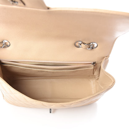 Chanel Caviar Quilted Jumbo Single Flap Beige Clair 5 of 12