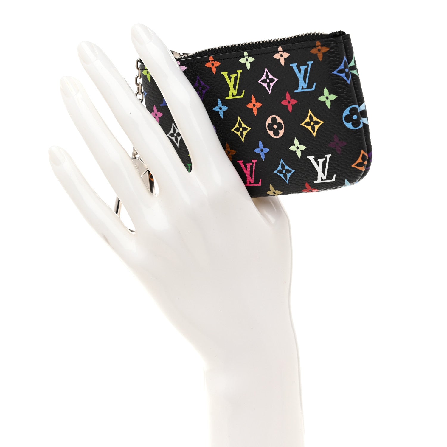 Louis Vuitton LV X TM Monogram Multicolor Key Pouch Black 2 of 7