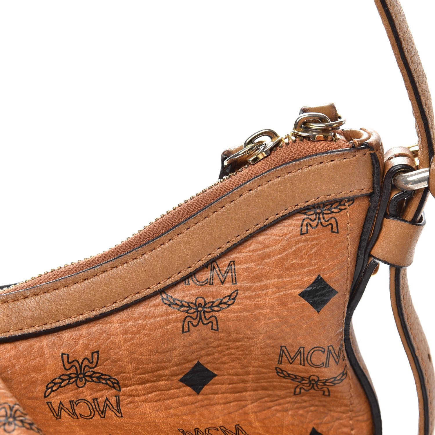 MCM Visetos Hobo Cognac 10 of 14