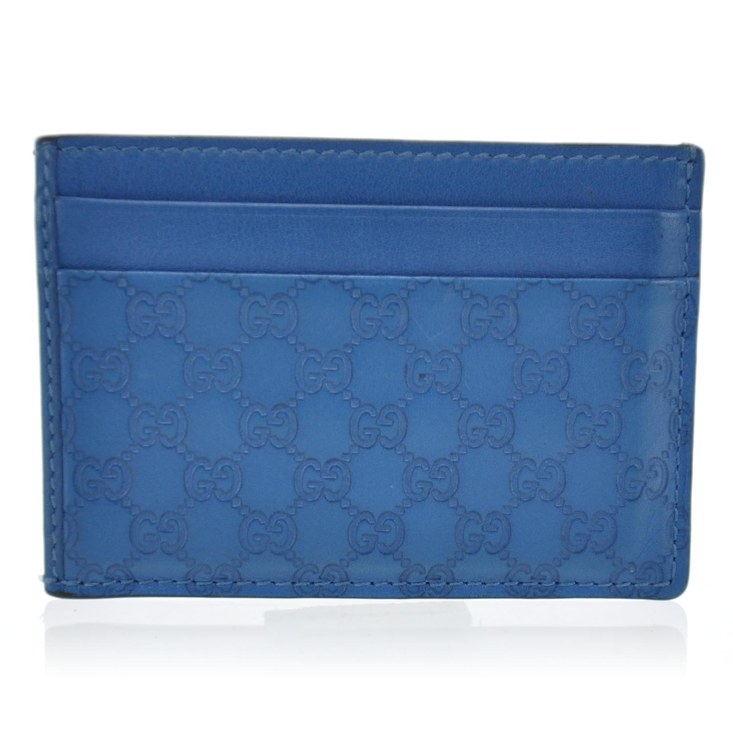 Gucci Microguccissima ID Window Card Holder Blue 1 of 8