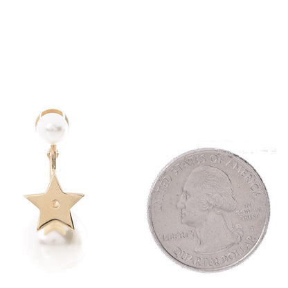 Christian Dior Pearl My ABCDior Tribales Etoile Earring Gold 2 of 4