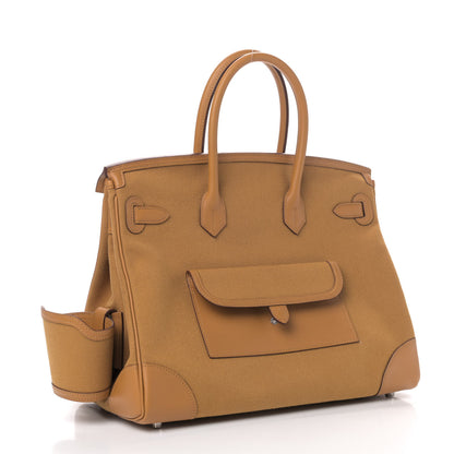 Hermes Toile Goeland Swift Cargo Birkin 35 Sesame 2 of 6