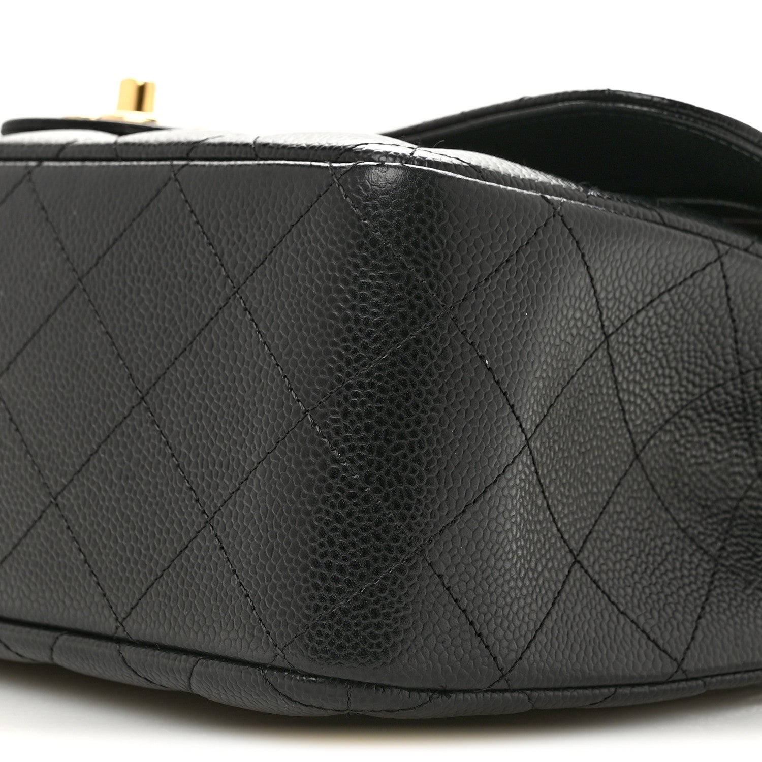 Chanel Caviar Quilted Jumbo Double Flap Black Black 10 of 13