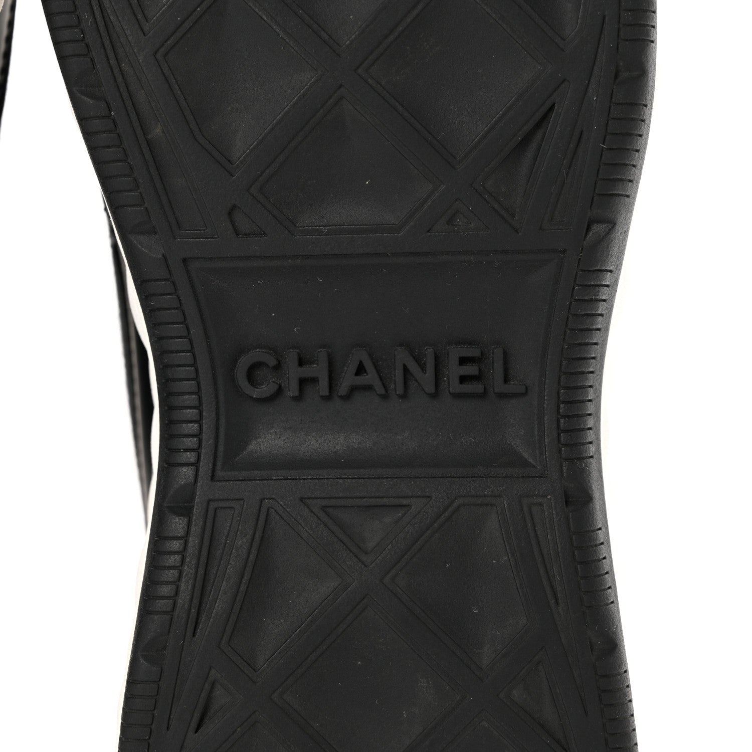 Chanel Velvet Calfskin Mixed Fibers CC Sneakers 39.5 Black 6 of 9