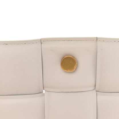 Bottega Veneta Lambskin Maxi Intreccio Padded Chain Cassette Crossbody Bag White 13 of 15