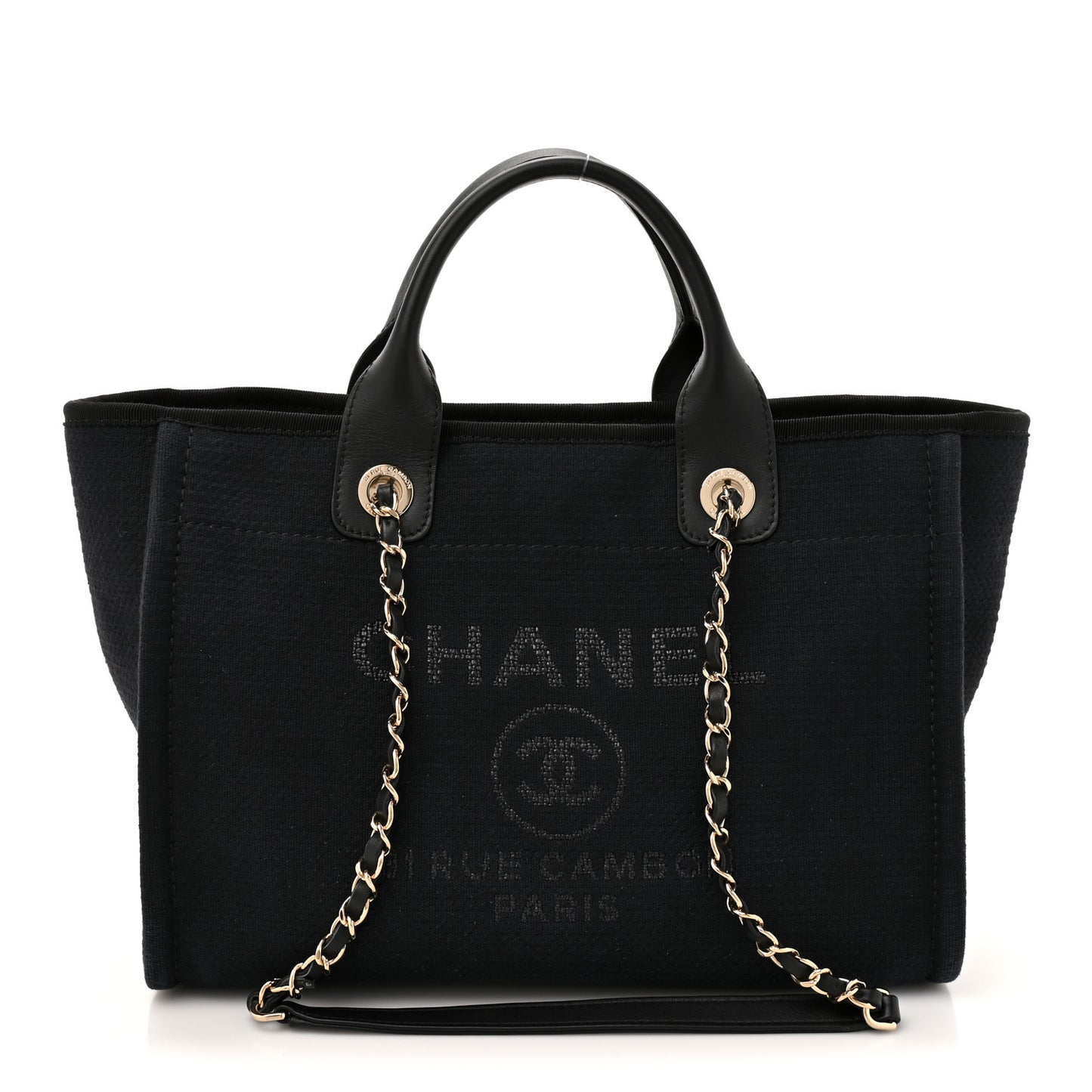 Mixed Fibers Small Deauville Tote Black