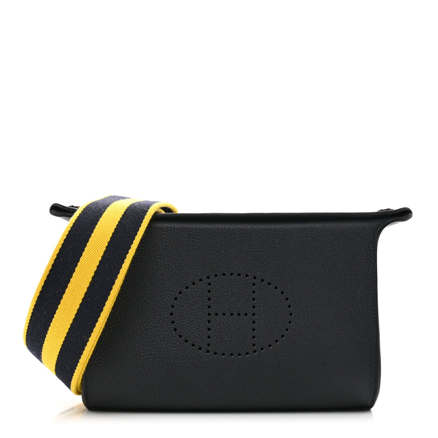 Hermes Togo Videpoches Caban Jaune De Naples Indigo 1 of 8