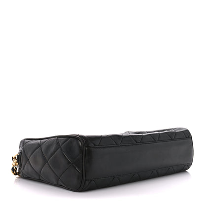 Chanel Lambskin Quilted CC Tassel Camera Case Black 4 of 11