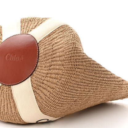 Chloe Raffia Large Woody Basket Bag White 11 of 11