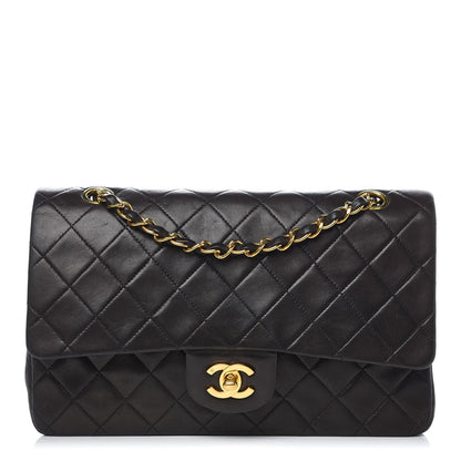 Chanel Lambskin Quilted Medium Double Flap Black 1 of 13