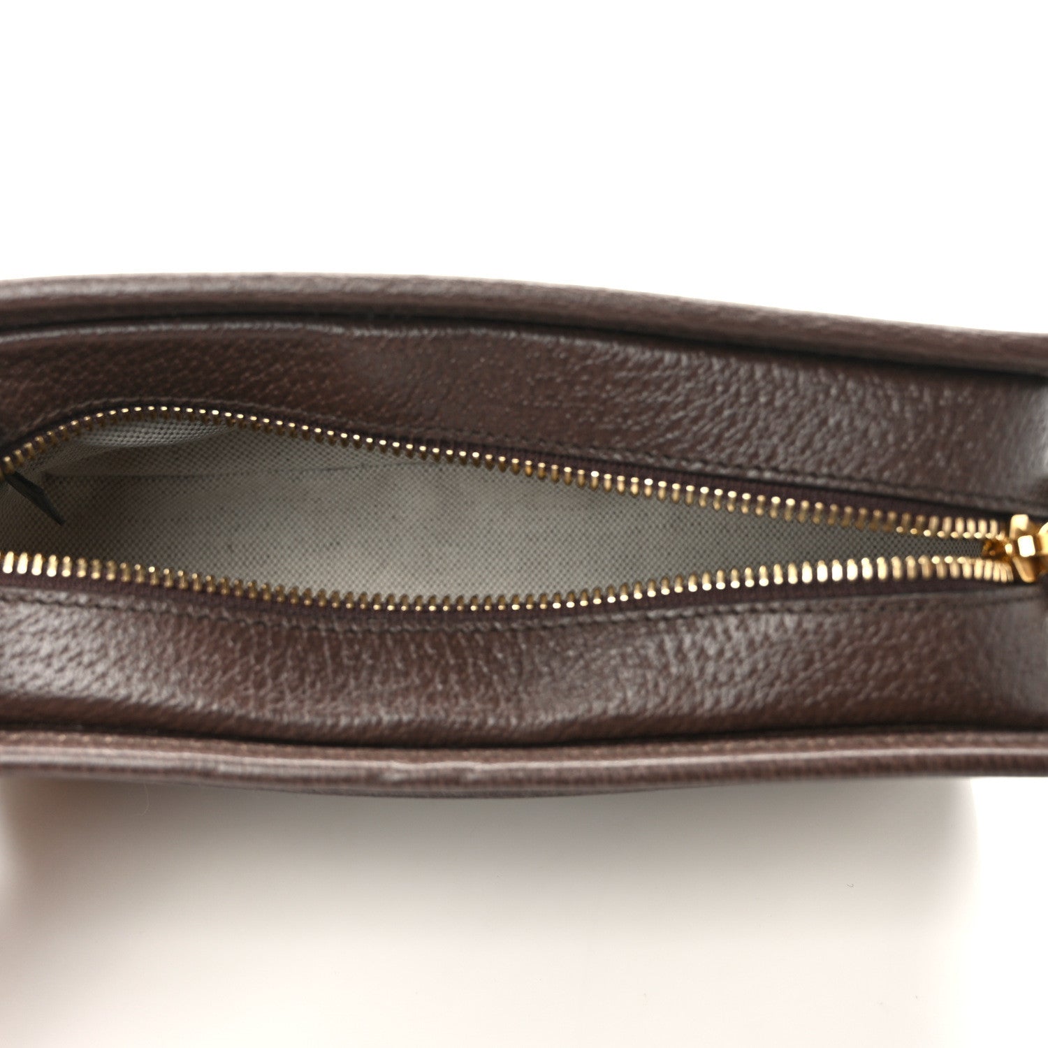 Gucci Monogram Jumbo GG Textured Dollar Calfskin Web Mini Crossbody Bag Camel Ebony New Acero 5 of 16