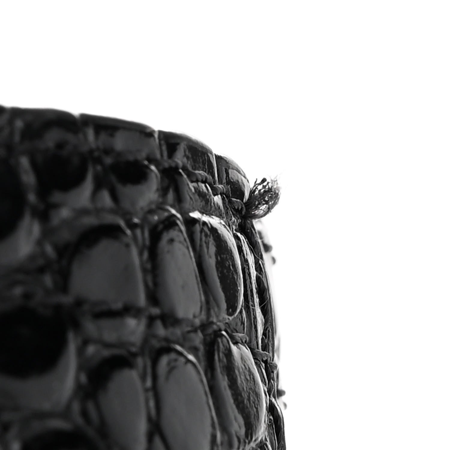 Christian Louboutin Crocodile Embossed Calfskin Spiked Small Cabarock Shopper Tote Black 13 of 15