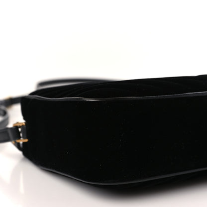 Saint Laurent Velvet Matelasse Monogram Lou Camera Bag Black 8 of 9