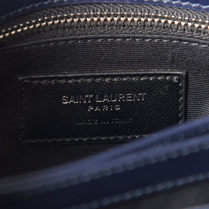 Saint Laurent Calfskin Y Quilted Monogram Toy Loulou Chain Satchel Medium Blue 6 of 10