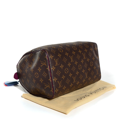 Louis Vuitton Monogram Totem Speedy 30 Magenta 4 of 7