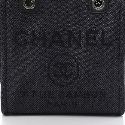Chanel Mixed Fibers Calfskin Mini Deauville Tote Black 10 of 10
