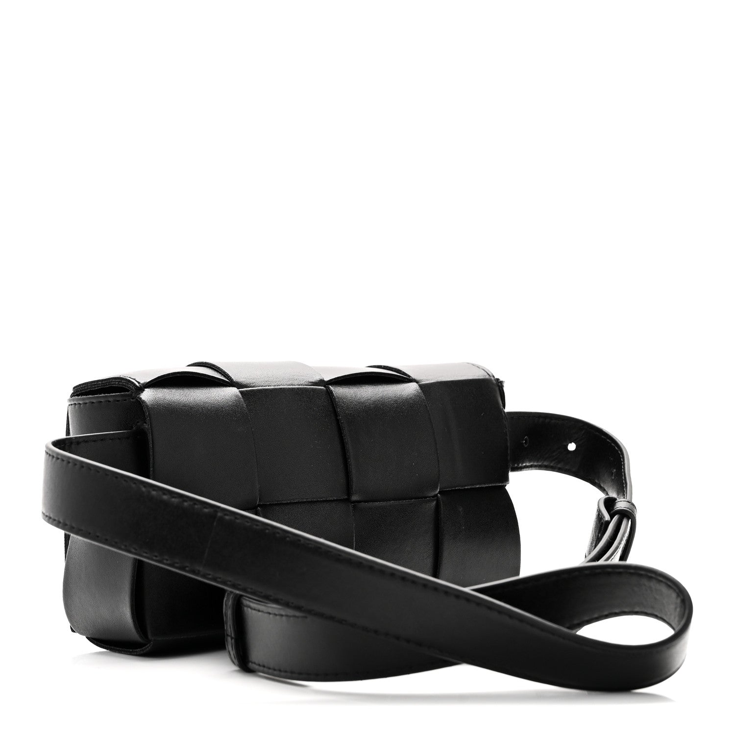 Bottega Veneta Nappa Maxi Intreccio The Belt Cassette Bag Black 3 of 9