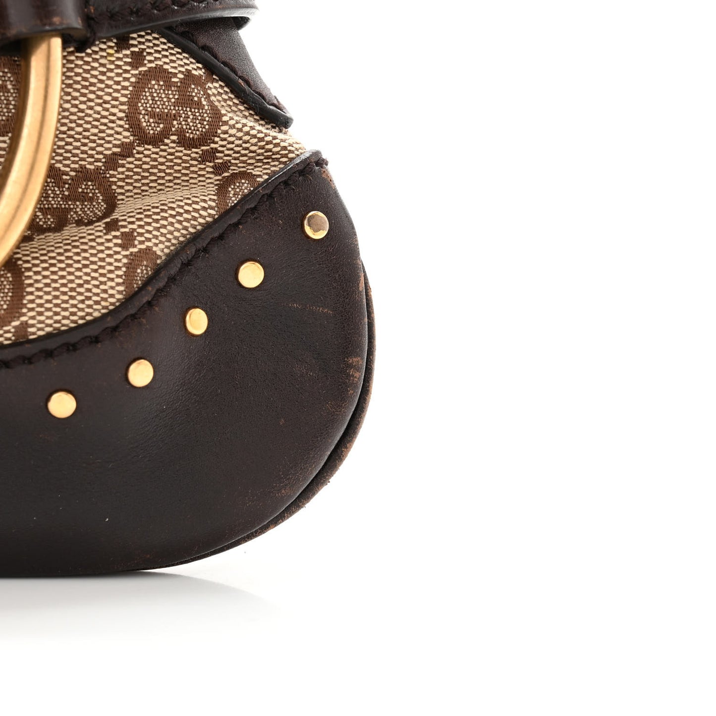 Monogram Horsebit Clutch Dark Brown