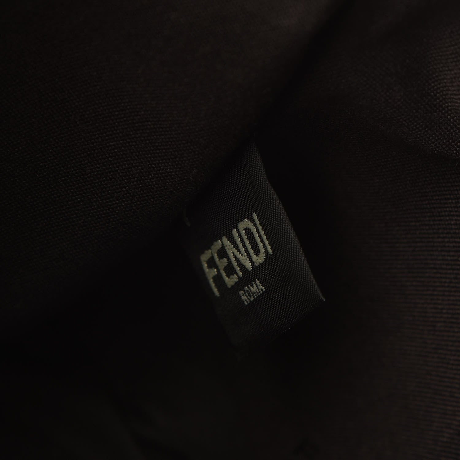 Fendi Vitello Dolce Bi-Color FF 1974 Embossed Medium By The Way Boston Bag Nebula Maya Black 9 of 13