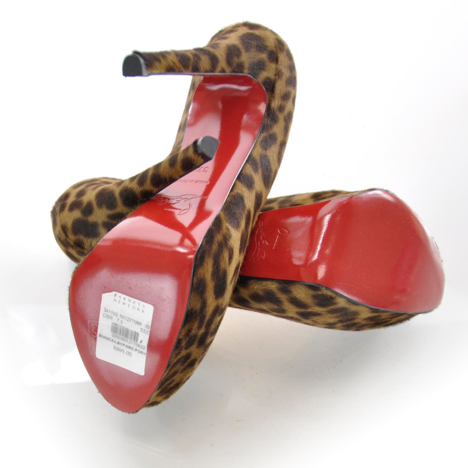 Christian Louboutin Calf Hair Leopard Bianca 140 Pumps 37.5 Leopard 4 of 6
