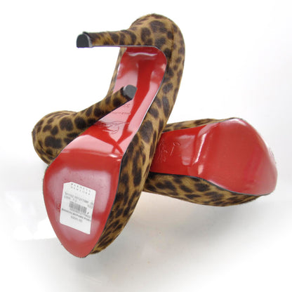 Christian Louboutin Calf Hair Leopard Bianca 140 Pumps 37.5 Leopard 4 of 6