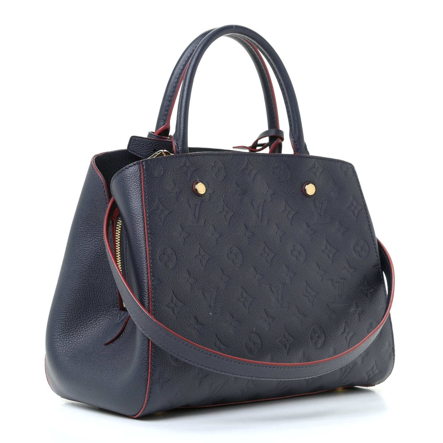 Louis Vuitton Empreinte Montaigne MM Marine Rouge 26 of 32